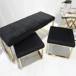 House Of Bling Furniture Boutique Dining Tables And Chairs Sets Doha Dining Bench And Stools Seat Set
