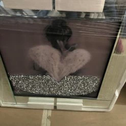 House Of Bling Furniture Boutique Crushed Diamond Range Balerina Encrusted Diamond Print