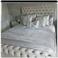 House Of Bling Furniture Boutique Classic Sleigh Scroll 60 Inches High. Beds