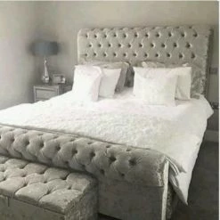 House Of Bling Furniture Boutique Classic Sleigh Scroll 60 Inches High. Beds