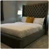 House Of Bling Furniture Boutique Chelsea Wing Back Bed Frame 60 Inches Beds