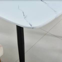 House Of Bling Furniture Boutique Doha Dining Set Green And Gold Chairs With Rectangle Marble Table Black Legs Dining Tables And Chairs Sets