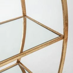 House Of Bling Furniture Boutique Cabinets Gin Shu Metal Shelf - Gold Gilt Leaf 7 House Of Bling Furniture Boutique Cabinets Gin Shu Metal Shelf - Gold Gilt Leaf