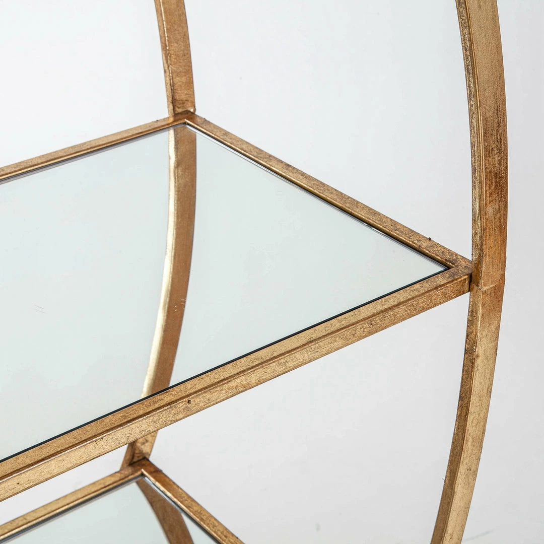 House Of Bling Furniture Boutique Cabinets Gin Shu Metal Shelf - Gold Gilt Leaf 5 House Of Bling Furniture Boutique Cabinets Gin Shu Metal Shelf - Gold Gilt Leaf