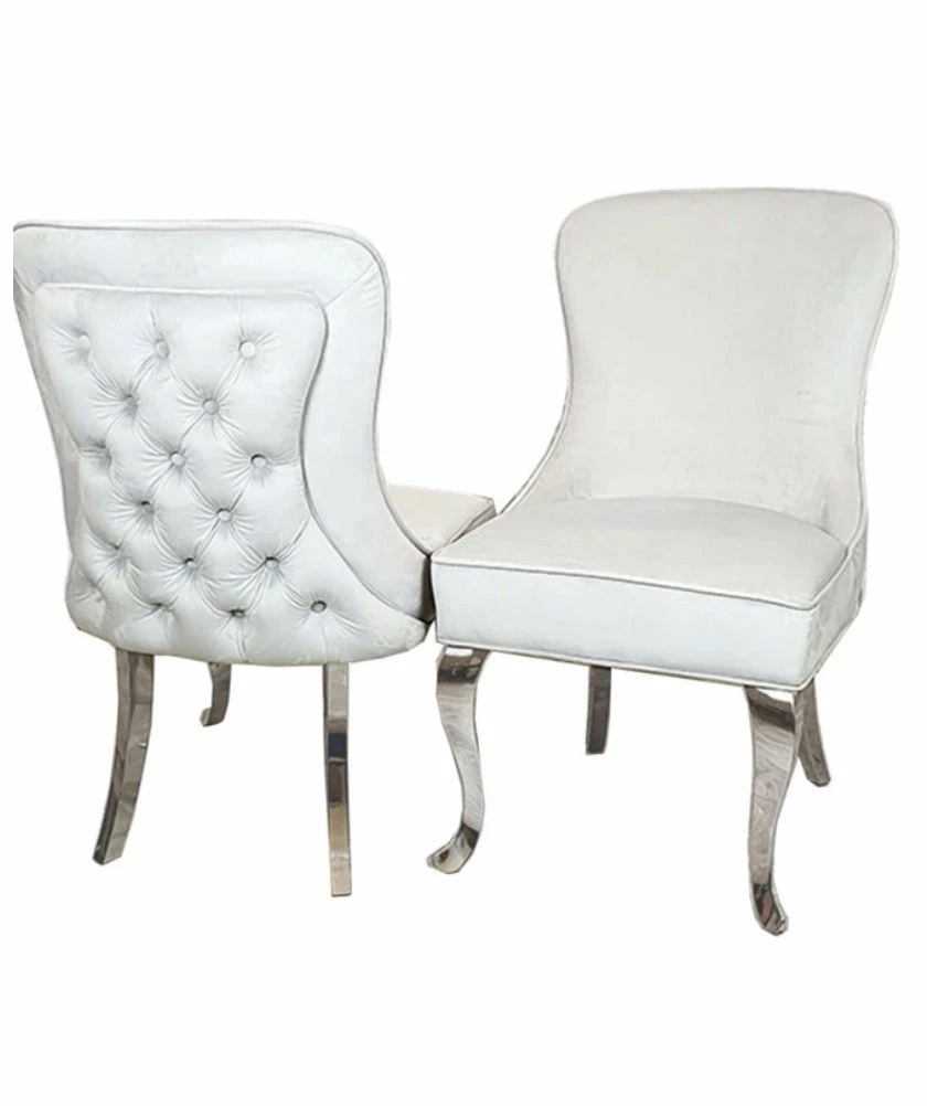 House Of Bling Furniture Boutique Buckingham Chair Light Grey Dining Chairs 4 House Of Bling Furniture Boutique Buckingham Chair Light Grey Dining Chairs