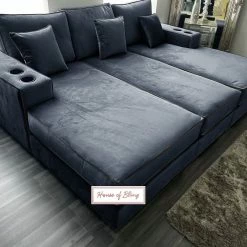 House Of Bling Furniture Boutique Sofas Harry Cinema Sofa With Contrast Piping