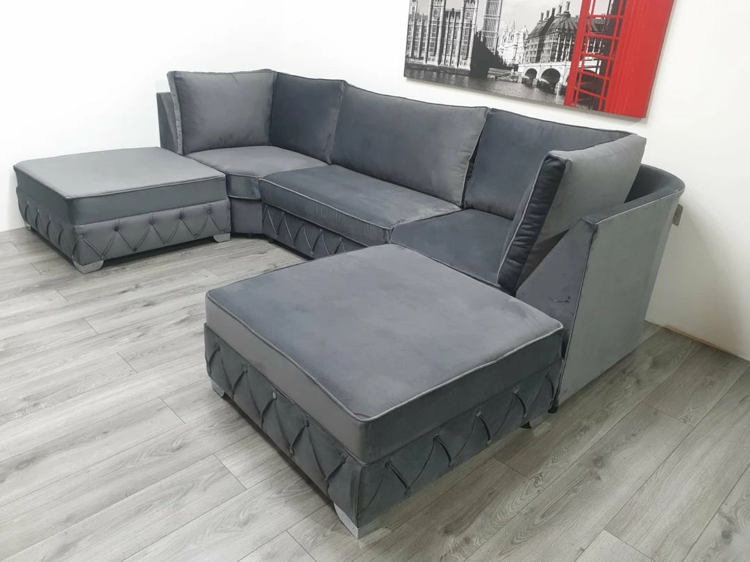 House Of Bling Furniture Boutique Sofas Lucy U Shape Sofa 5 House Of Bling Furniture Boutique Sofas Lucy U Shape Sofa