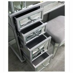 House Of Bling Furniture Boutique Sapphire Mirrored Dressing Table Set Dressing Tables