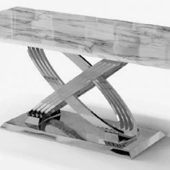 House Of Bling Furniture Boutique Milan Marble Table With Chairs.