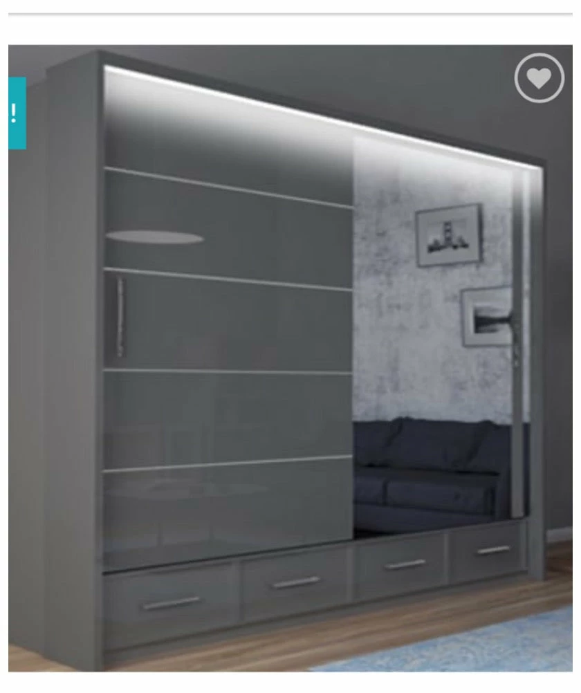 House Of Bling Furniture Boutique Siciley Wardrobe 200 Cm Wide With LED Lights 3 House Of Bling Furniture Boutique Siciley Wardrobe 200 Cm Wide With LED Lights