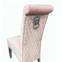 House Of Bling Furniture Boutique Elsie Dining Chair Pink Velvet Dining Chairs