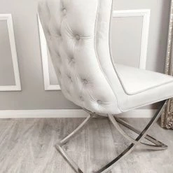 House Of Bling Furniture Boutique Marbella Chair Platinum Dining Chairs