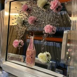House Of Bling Furniture Boutique 3d Flower Pink Bottle Liquid Art