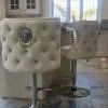 House Of Bling Furniture Boutique Valentino Lion Knock Bar Stool Cream