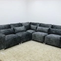 House Of Bling Furniture Corner Sofas Hunter Corner Sofa In Monaco Fabric