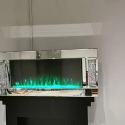 House Of Bling Furniture Boutique Wall Mounted Floating LED Fireplace