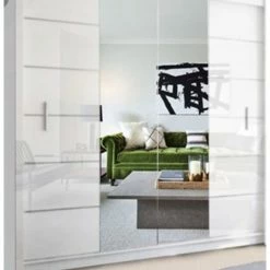 House Of Bling Furniture Boutique Monaco Wardrobe Available In 3 Sizes And Different Colour Options