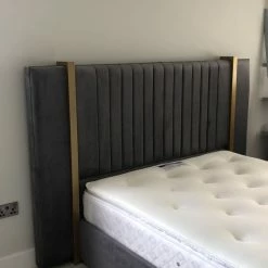 House Of Bling Furniture Boutique Beds Luxury Thomas Metal Trim Bed