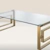 House Of Bling Furniture Boutique Lara Gold Apex Style Coffee Table Coffee Tables
