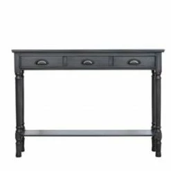 House Of Bling Furniture Boutique Delia Grey Wood Console Table