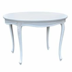 House Of Bling Furniture Boutique Dining Tables And Chairs Sets French Boudoir Round Farm House Dining Table In White