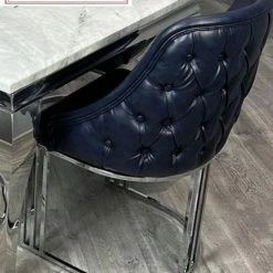 House Of Bling Furniture Brooklyn Buttoned Leather Chair