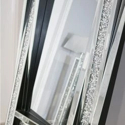 House Of Bling Furniture Boutique Crushed Diamond Venice Rectangle Mirror Mirrors