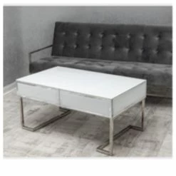 House Of Bling Furniture Boutique Coffee Tables White Mirrored Coffee Table