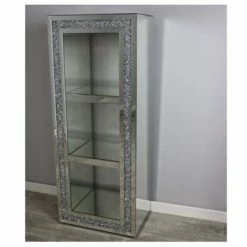 House Of Bling Furniture Boutique Cabinets 3 Tier Shelving Unit Crushed Diamond