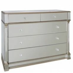 House Of Bling Furniture Boutique Venice Range 5 Drawer Chest Of Drawers