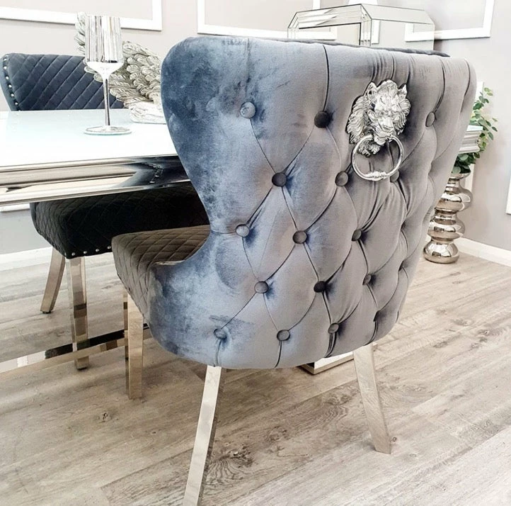 House Of Bling Furniture Boutique Dining Chairs Valentino Dark Grey Velvet Chairs 5 House Of Bling Furniture Boutique Dining Chairs Valentino Dark Grey Velvet Chairs