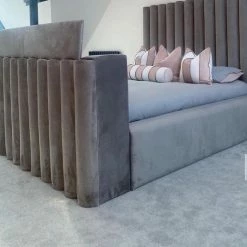 House Of Bling Furniture Boutique Dior Fluted TV Bed Luxury Beds