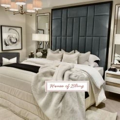 House Of Bling Furniture Boutique Brick Lane Wallboard Complete With Bedbase Luxury Beds