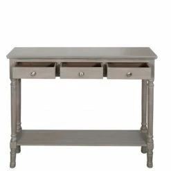House Of Bling Furniture Boutique Delia Taupe Wood Console Table Console Tables