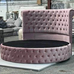 House Of Bling Furniture Boutique Round Rio Bed Complete With Mattress