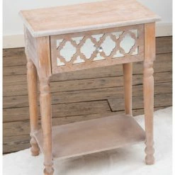 House Of Bling Furniture Boutique Lattice Bedside Cabinet