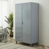 House Of Bling Furniture Boutique Cambridge High Gloss Grey Wardrobes