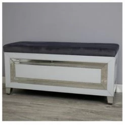 House Of Bling Furniture Boutique Bianca Ottoman Box