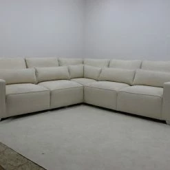 House Of Bling Furniture Corner Sofas Hunter Corner Sofa In Boucle Teddy Fabric