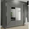 House Of Bling Furniture Boutique Niece Wardrobe In Grey Different Size Options Available
