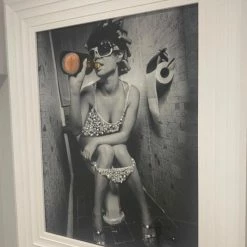 House Of Bling Furniture Boutique The Loo Lady LP 3d Liquid Art Work.