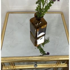 House Of Bling Furniture Boutique Valencia Range Valencia Bedside Drawers Gold