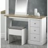 House Of Bling Furniture Boutique Plymouth Dressing Table Set In White