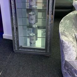 House Of Bling Furniture Boutique Crushed Diamond Display Cabinet Cabinets