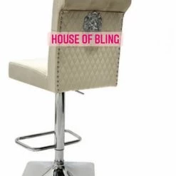 House Of Bling Furniture Boutique Elsa Bar Stools Cream Dining Tables And Chairs Sets
