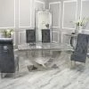 House Of Bling Furniture Boutique Dining Tables And Chairs Sets Madrid Light Grey Marble Table With Knocker Chairs