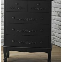House Of Bling Furniture Boutique Antionette Chest Of 5 Drawers