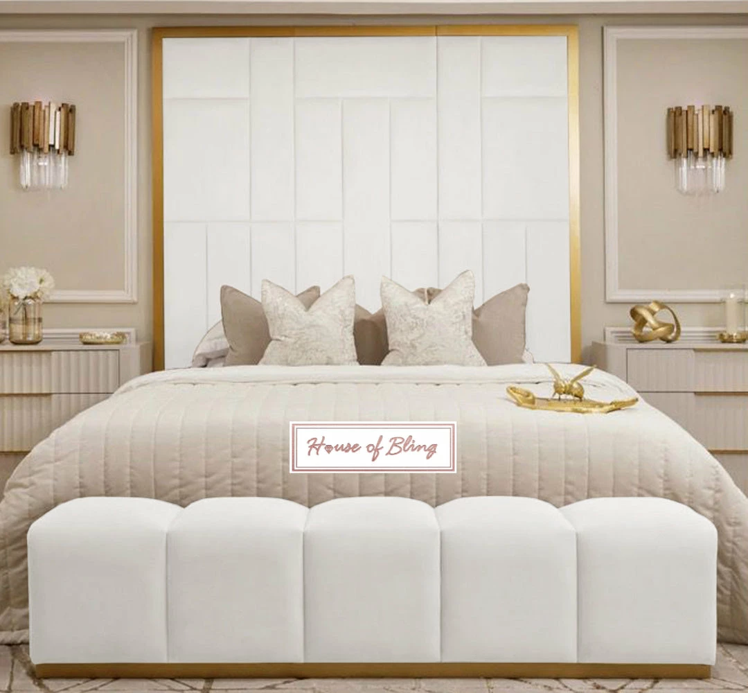 House Of Bling Furniture Beds Brick Lane Metal Trim Bed.. 4 House Of Bling Furniture Beds Brick Lane Metal Trim Bed..