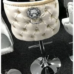 House Of Bling Furniture Boutique Bar Stools Valentino Lion Knock Bar Stool Mink