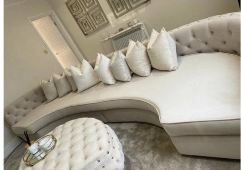 House Of Bling Furniture Boutique Curved Ashley Sofa With Footstool Sofas 3 House Of Bling Furniture Boutique Curved Ashley Sofa With Footstool Sofas